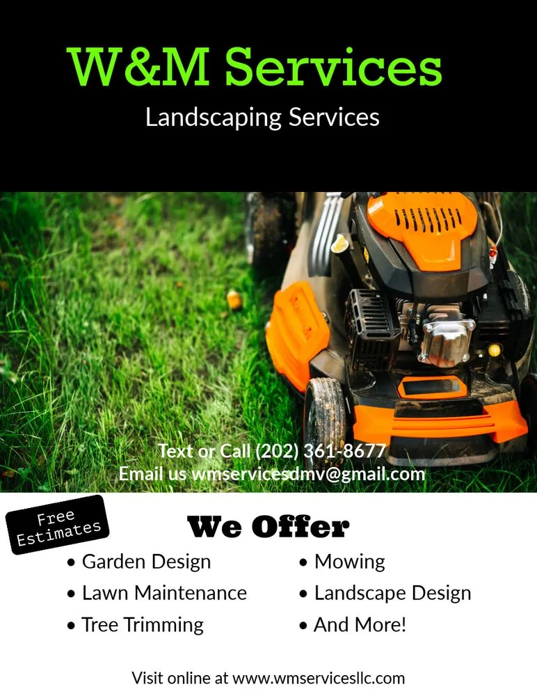 Custom yard maintenance experts serving Washington DC, DC - W&M Services