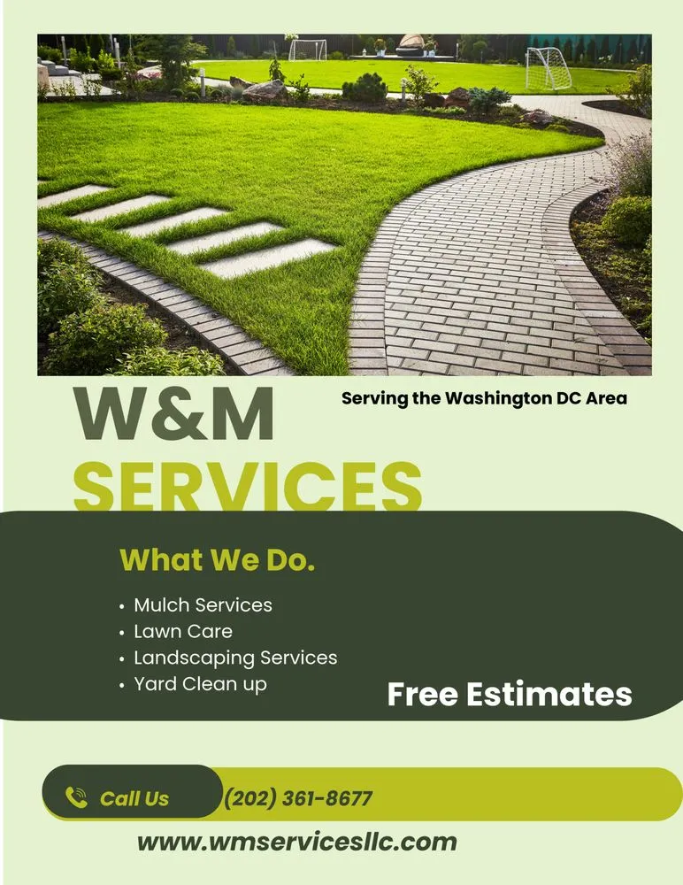 Expert landscape installation in Washington DC, DC by W&M Services