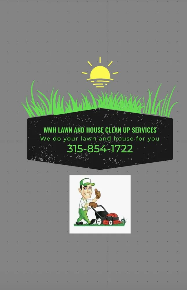 Professional outdoor landscaping in Hermon, NY by WMH lawn and house clean up service