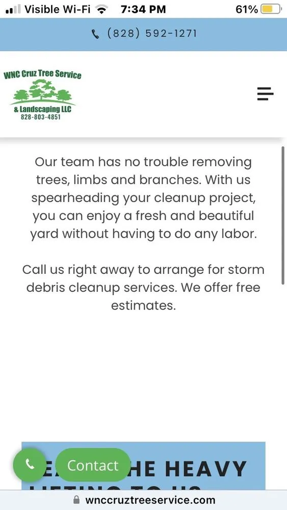 Reliable lawn care service experts serving Spruce Pine, NC - WNC Cruz Tree Service