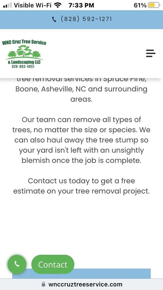 Local garden landscaping near you in Spruce Pine, NC by WNC Cruz Tree Service