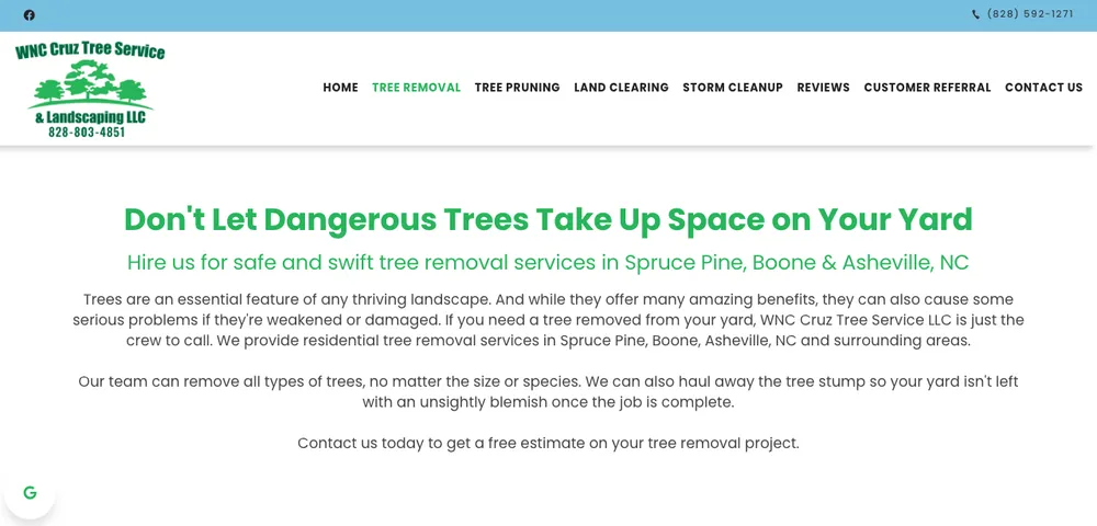 Trusted yard maintenance with custom design in Spruce Pine, NC by WNC Cruz Tree Service