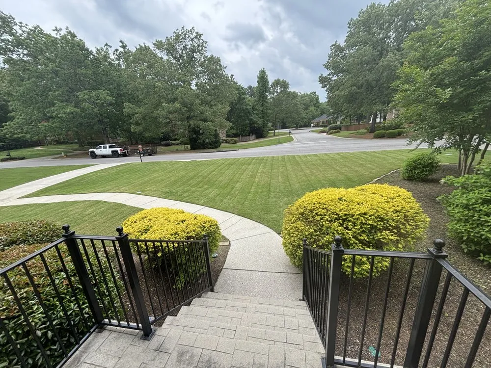 Custom landscape installation for outdoor upgrades across Birmingham, AL - Woe Family Services