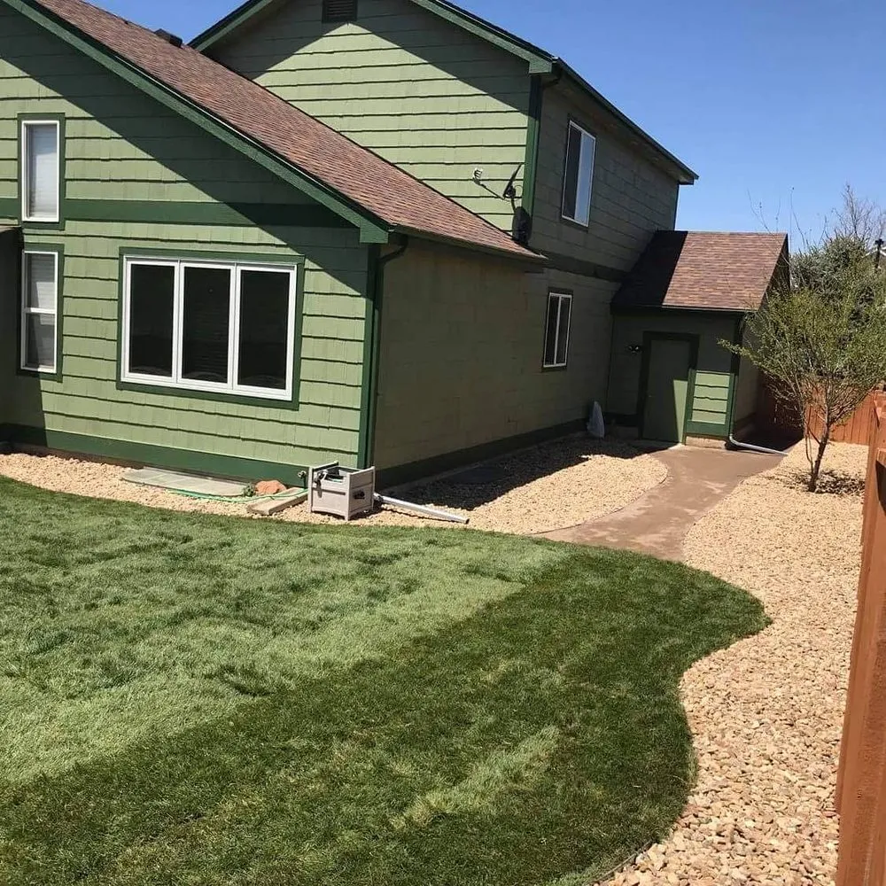 Custom residential landscaping in Elizabeth, CO by Wolf Creek Landscapes