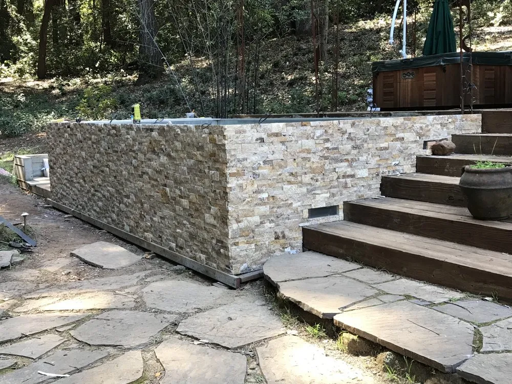 Professional garden landscaping with custom design in Cupertino, CA by Wolf Landscape Construction
