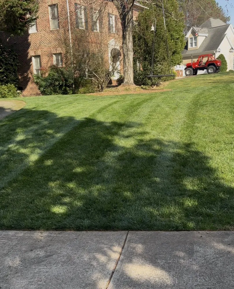 Local lawn mowing service for beautiful yards in Charlotte, NC by Wolf Landscaping