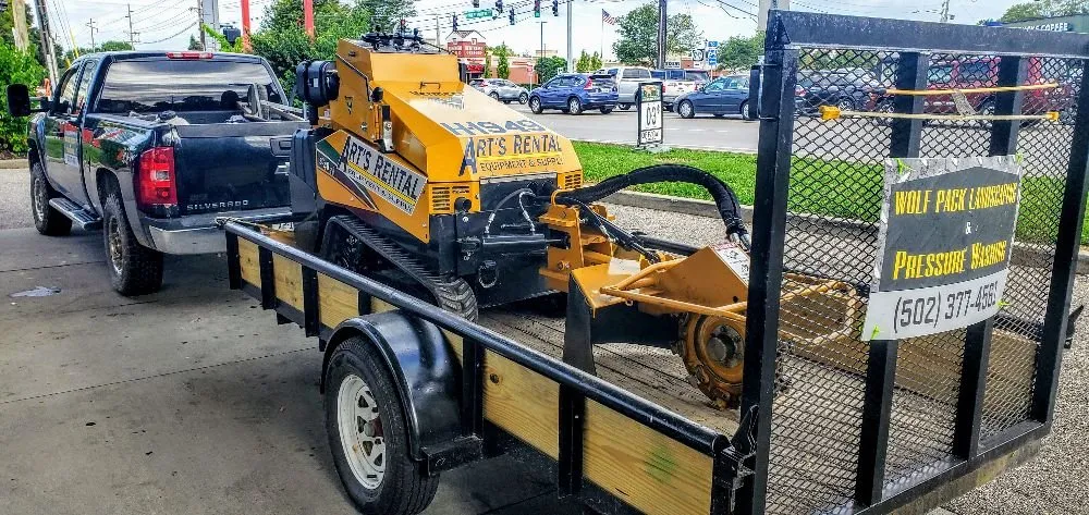 Expert lawn mowing service with custom design in Louisville, KY by Wolf Pack Landscaping