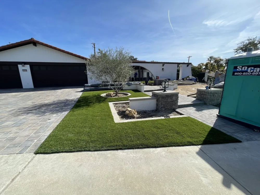 Expert lawn mowing service in Anaheim, CA by Wolf Pack Masonry