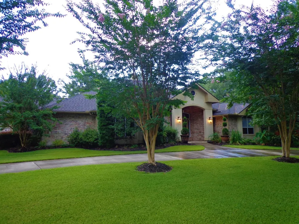 Local lawn mowing service in Magnolia, TX by Wolfe Landscape