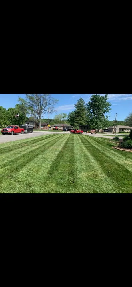 Professional landscape installation with custom design across Louisville, KY - Wolfie’s Lawn Care