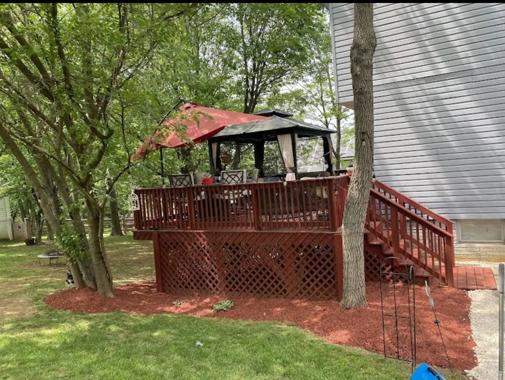 Professional garden landscaping for residential properties in Catonsville, MD by Wolfpack Lawn and Landscaping