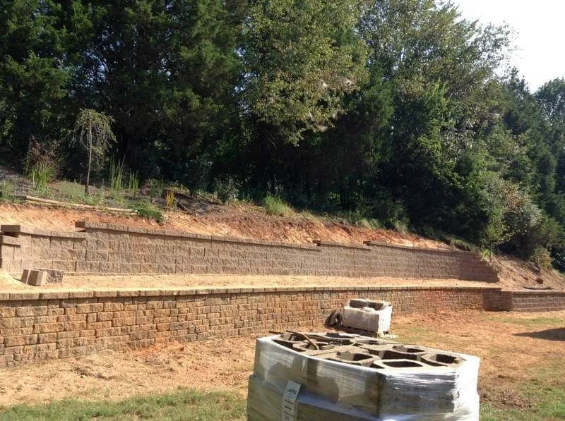 Professional landscape installation for homes in Winston-salem, NC by Wolfy's Landscaping Specialists