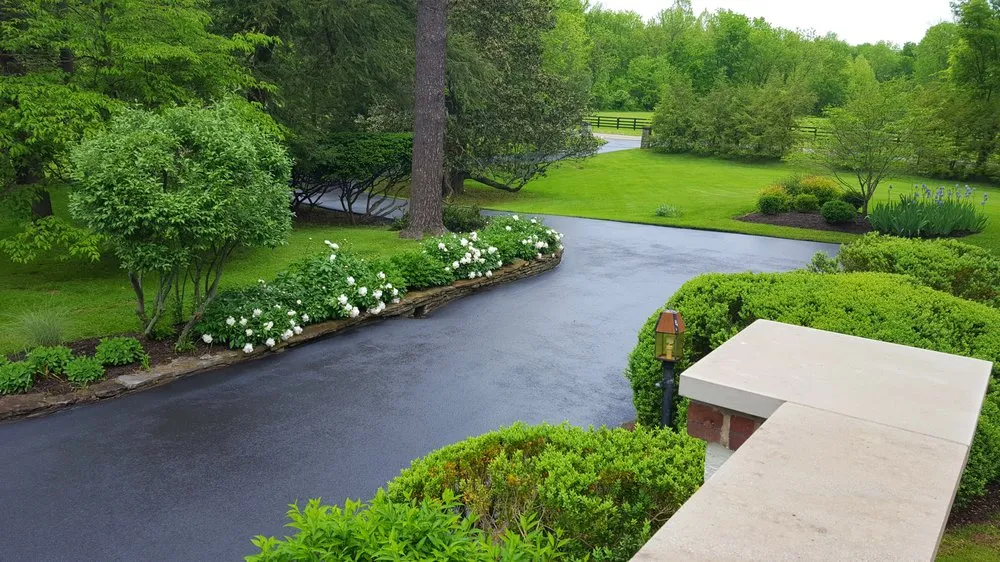 Custom outdoor landscaping for residential properties in Lawrenceburg, KY by Wolverton Sealcoating