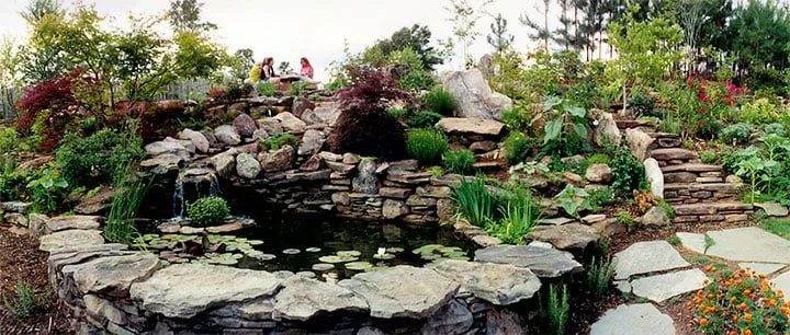 Top-rated garden landscaping in Atlanta, GA by Wonderfalls of Atlanta