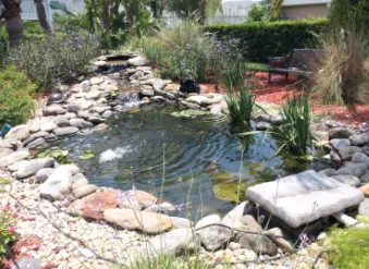 Professional landscape installation with custom design in Winter Park, FL by Wonders of Water