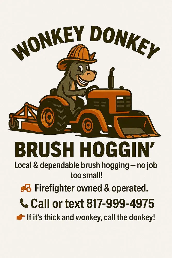 Professional yard cleanup service for year-round maintenance across Paradise, TX - Wonkey Donkey Brush Hoggin’