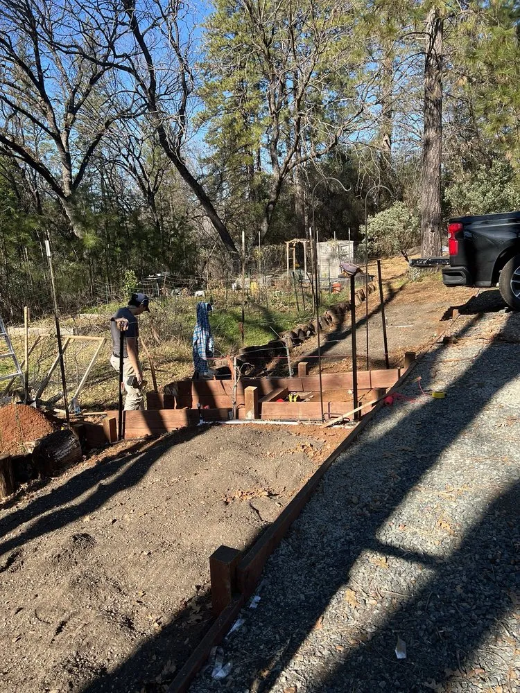 Professional landscape installation with custom design in Penn Valley, CA by Wood Bee- Your Handyman Solution