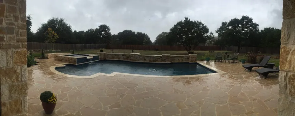 Professional yard maintenance with custom design across San Antonio, TX - Wood Duck Pool & Patio
