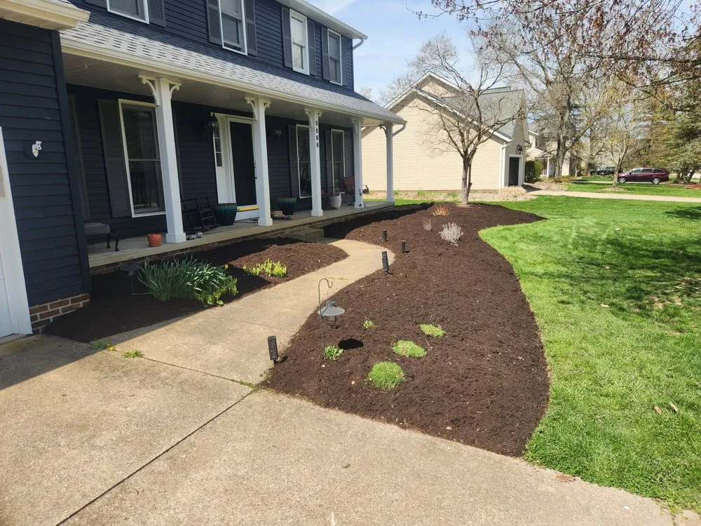 Custom residential landscaping in Rootstown, OH by Wood Residential Service