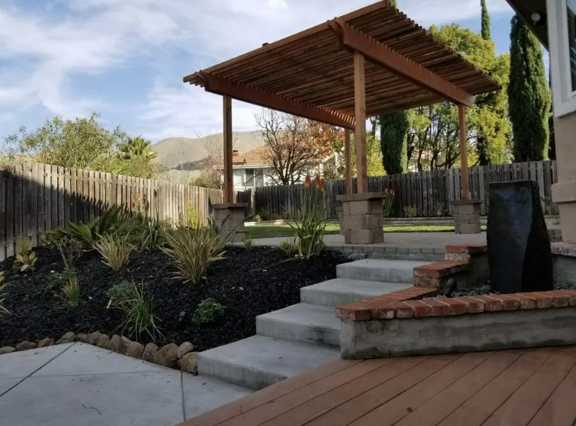 Custom outdoor landscaping in Irvine, CA by Woodbridge Construction