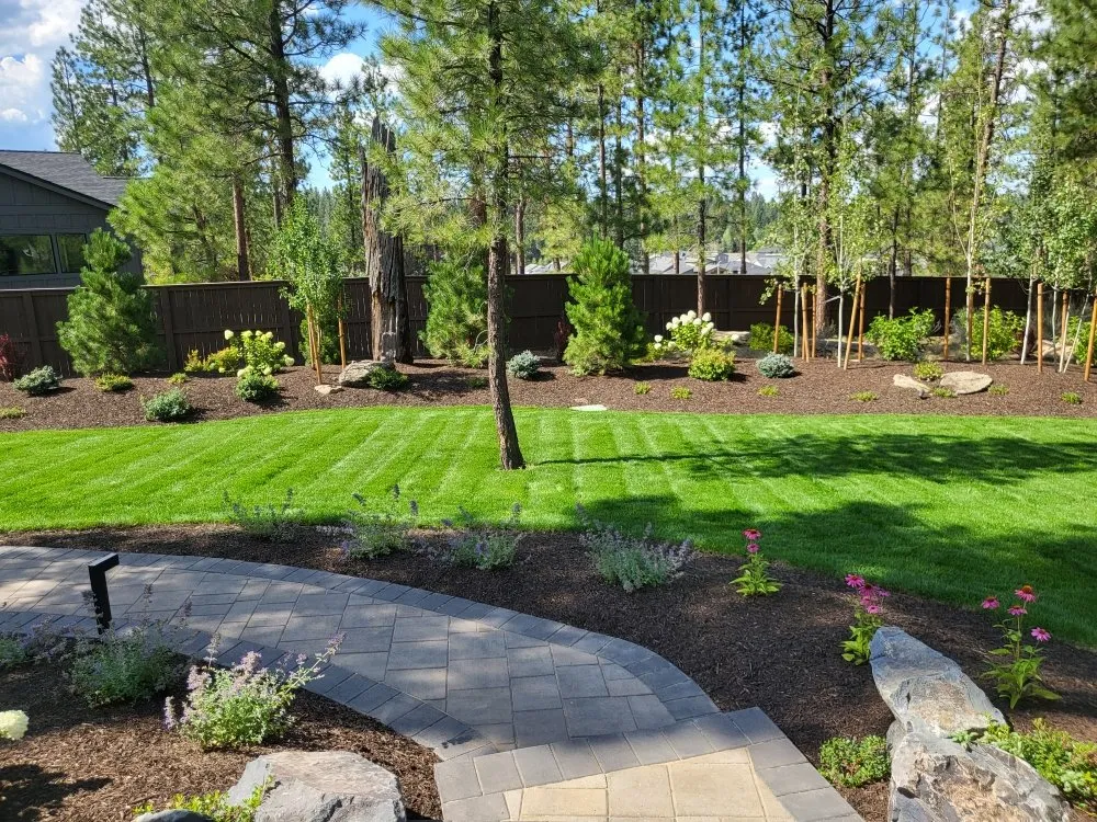 Custom landscape installation near you in Bend, OR by Woodbyrne All Seasons Groundskeeping