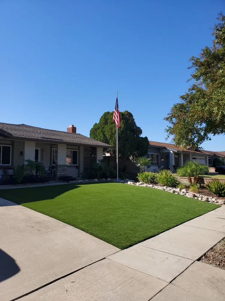 Custom lawn care service with custom design across Covina, CA - Woodlands General Contracting