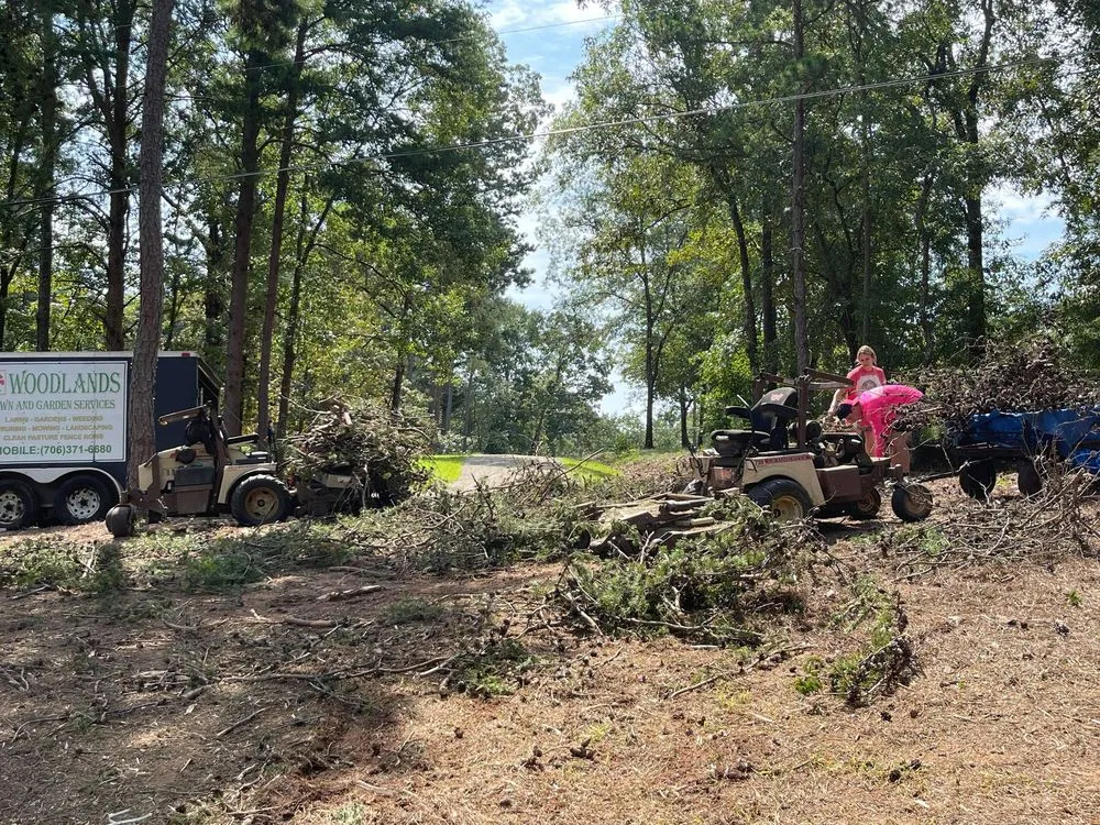 Custom lawn mowing service in Bowman, GA by Woodlands Lawn and Garden Services