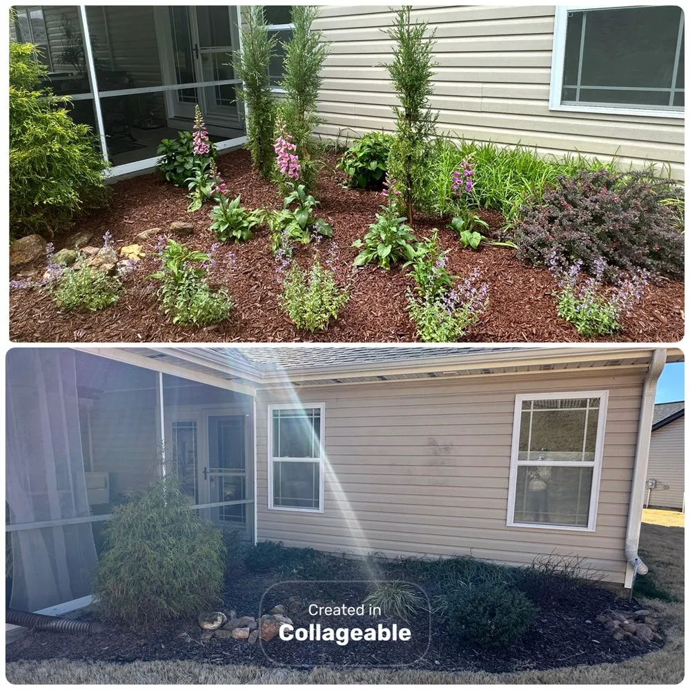 Custom garden landscaping for outdoor upgrades across Spartanburg, SC - Woodruff's Lawn Care Service