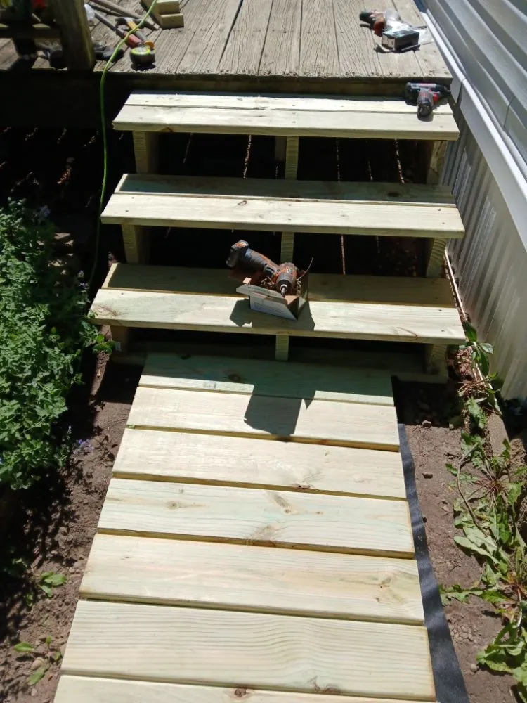 Local landscape installation in Portage, WI - Woods Home Repair