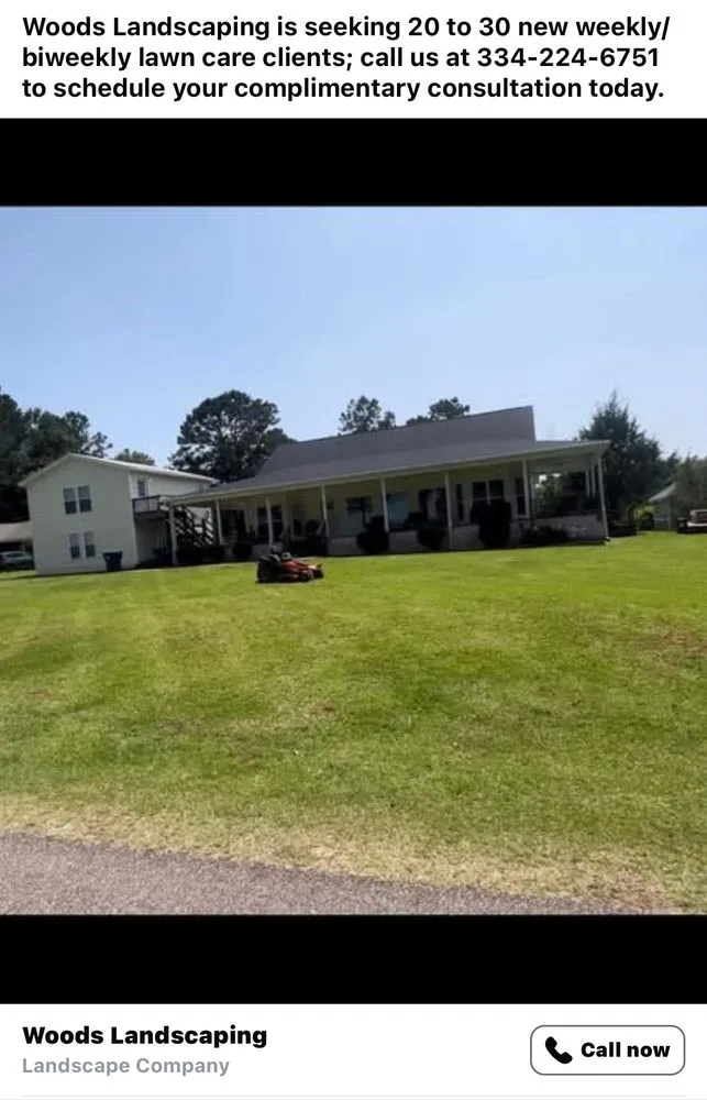 Expert lawn care service experts serving Montgomery, AL - Woods Landscaping