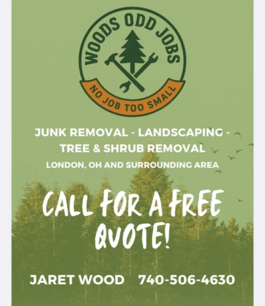 Professional garden landscaping in London, OH by Woods Odd Jobs