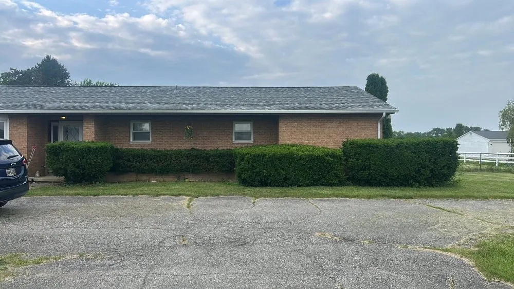 Custom landscape installation in London, OH by Woods Odd Jobs
