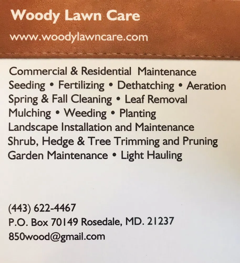Expert yard maintenance in Rosedale, MD by Woody Lawn Care