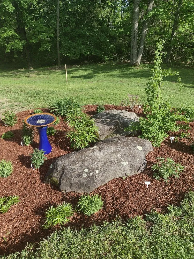 Custom landscape installation in Sunapee, NH - Woody's Landscaping