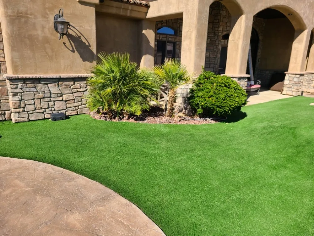 Professional garden landscaping for residential properties in Lake Havasu City, AZ by Worry Free Landscaping