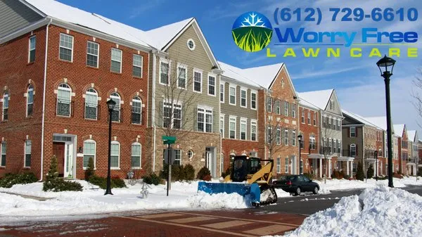Worry Free Lawn Care & Snow Plowing Logo