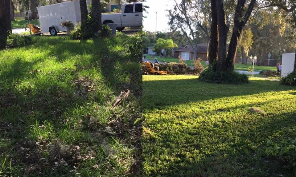 Custom outdoor landscaping in Palm Bay, FL by Worry No Mow