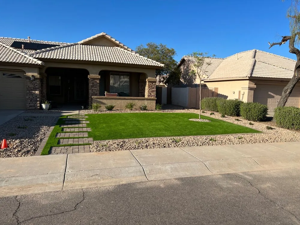 Custom garden landscaping for year-round maintenance in Litchfield Pk, AZ by Wow Remodeling