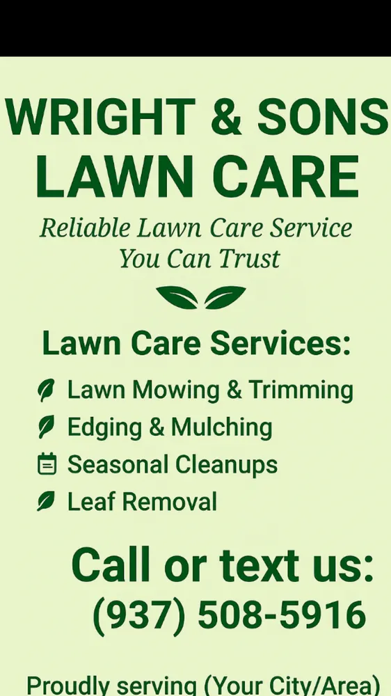 Local lawn care service in Huber hights, OH by Wright & Son Lawn Care