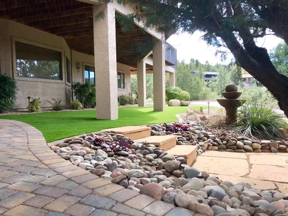 Professional yard maintenance with custom design across Prescott, AZ - Wright Brothers Landscape
