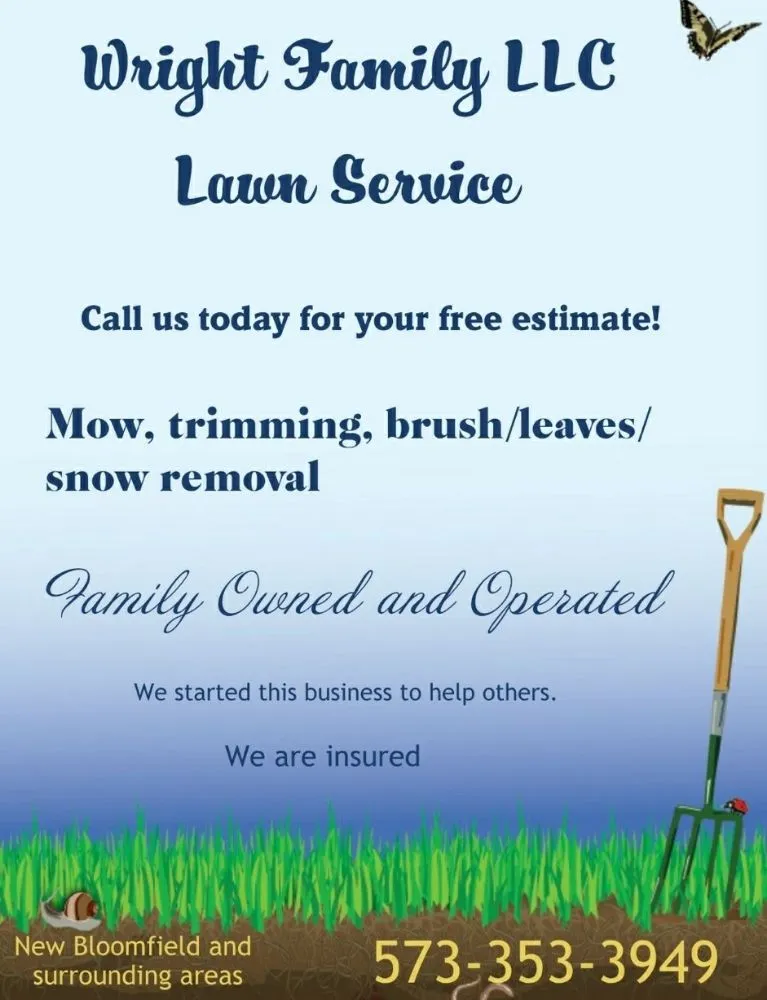 Affordable yard cleanup service near you across New Bloomfield, MO - Wright Family