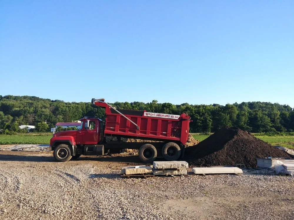 Professional yard cleanup service with custom design in Lancaster, OH by Wright Landscape Supply And Market Place