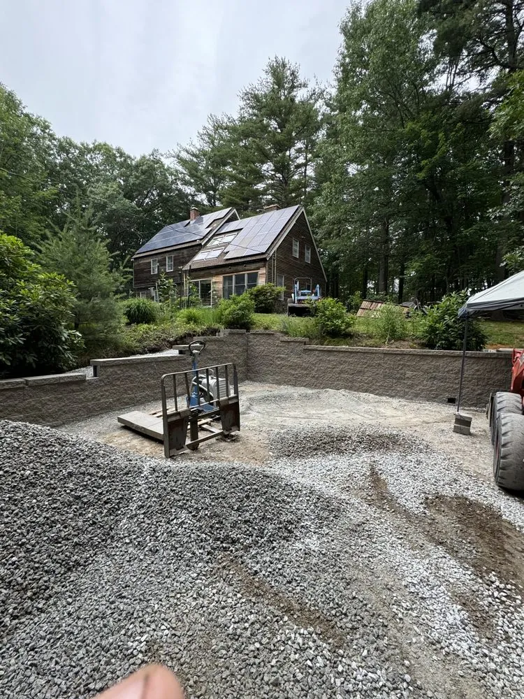 Professional landscape installation in Stow, MA by Wright Landscapes