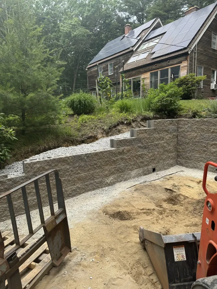 Affordable landscape installation in Stow, MA by Wright Landscapes