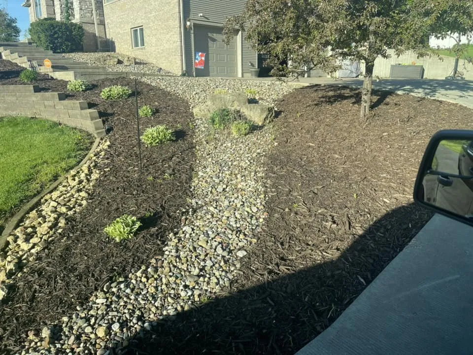 Trusted garden landscaping in Clinton, IA by Wright On Time Lawn Care