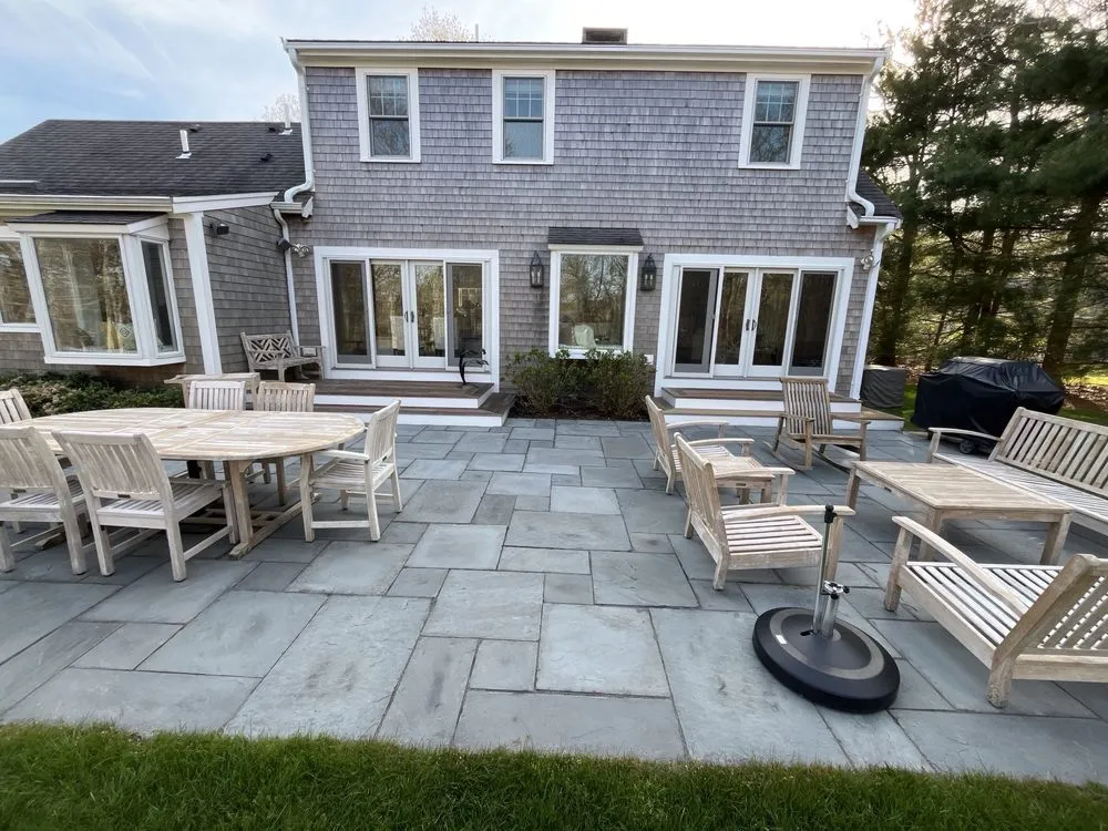 Professional garden landscaping for residential properties in West Yarmouth, MA by WS Property Management