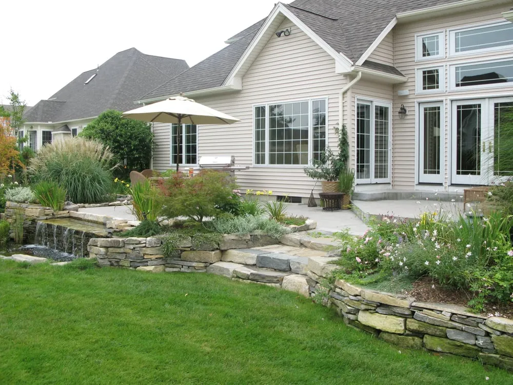 Local landscaping services for residential properties in Westfield, MA by Wyben Construction