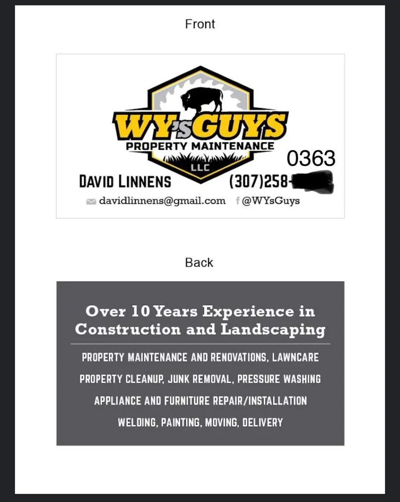 Custom landscape installation experts serving Powell, WY - WY’s Guys Property Maintenance