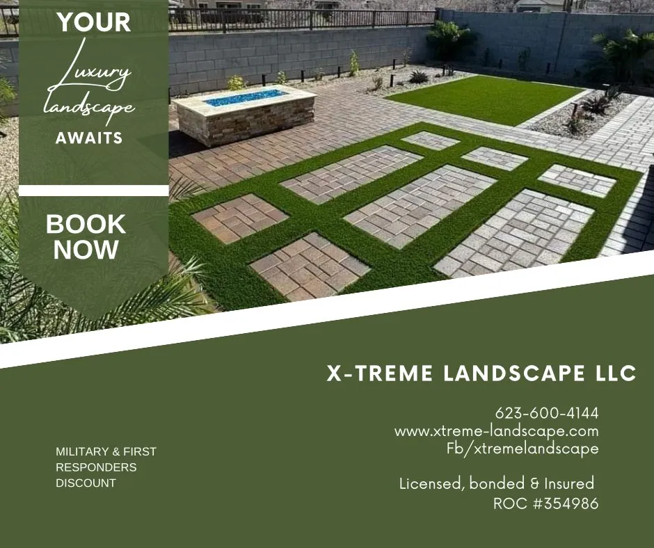 Expert outdoor landscaping in Wittmann, AZ by X-Treme Landscape
