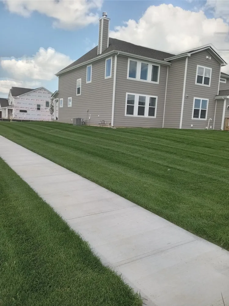 Custom landscape installation in Rossville, IN by X-treme Lawn and Landscape